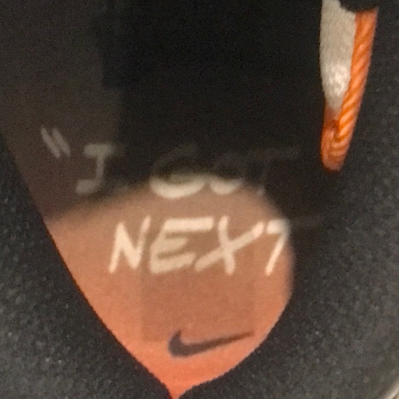 Nike Air Force 1 Sneakers Mens 8 Black White Orange Magma Mid I Got Next DV2134 - Picture 10 of 12